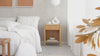Eden Solid Wood Nightstand - Walnut.