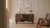 Danza 2 Door Solid Wood Media Unit - Hazel Brown.