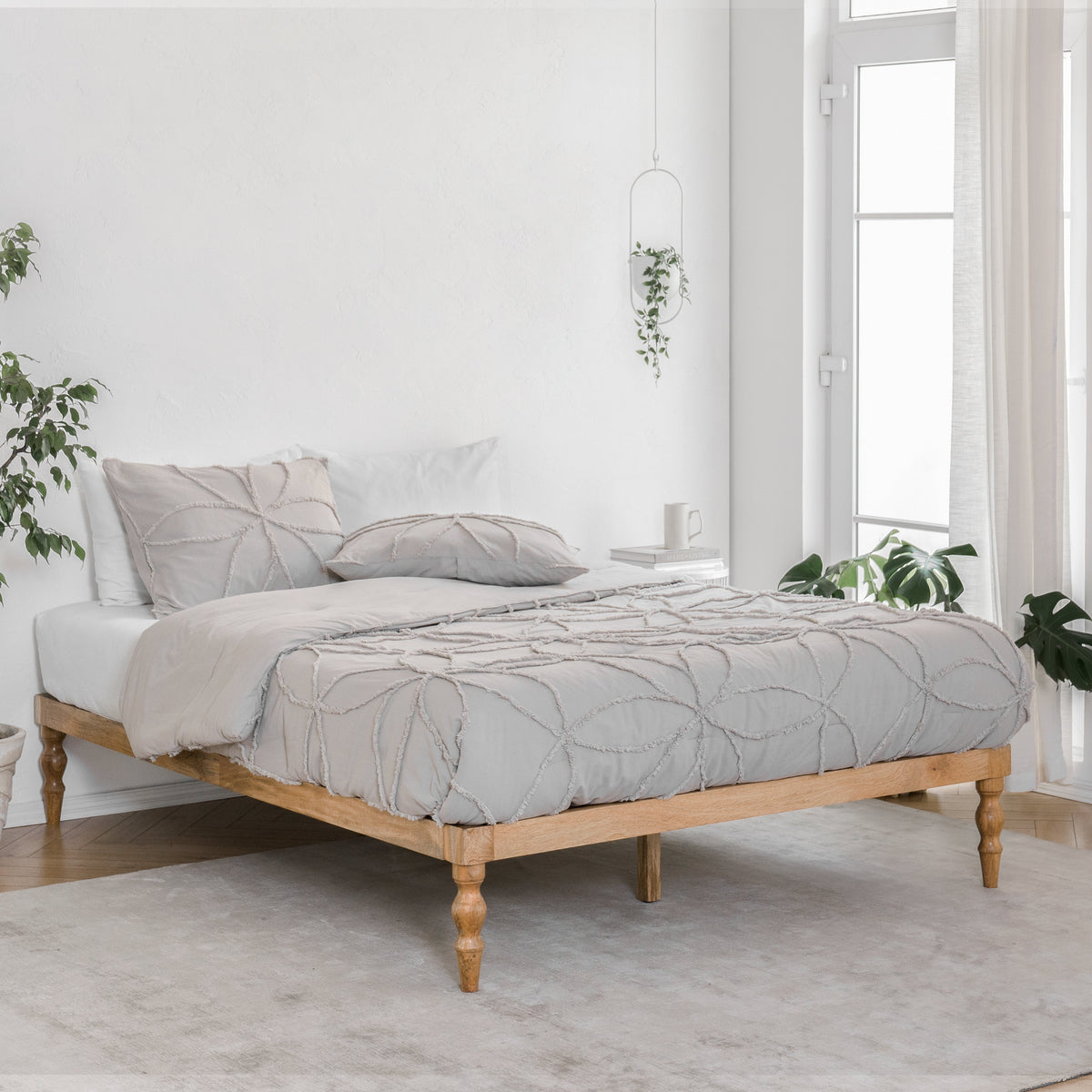 Rhonda Platform Bed - Natural
