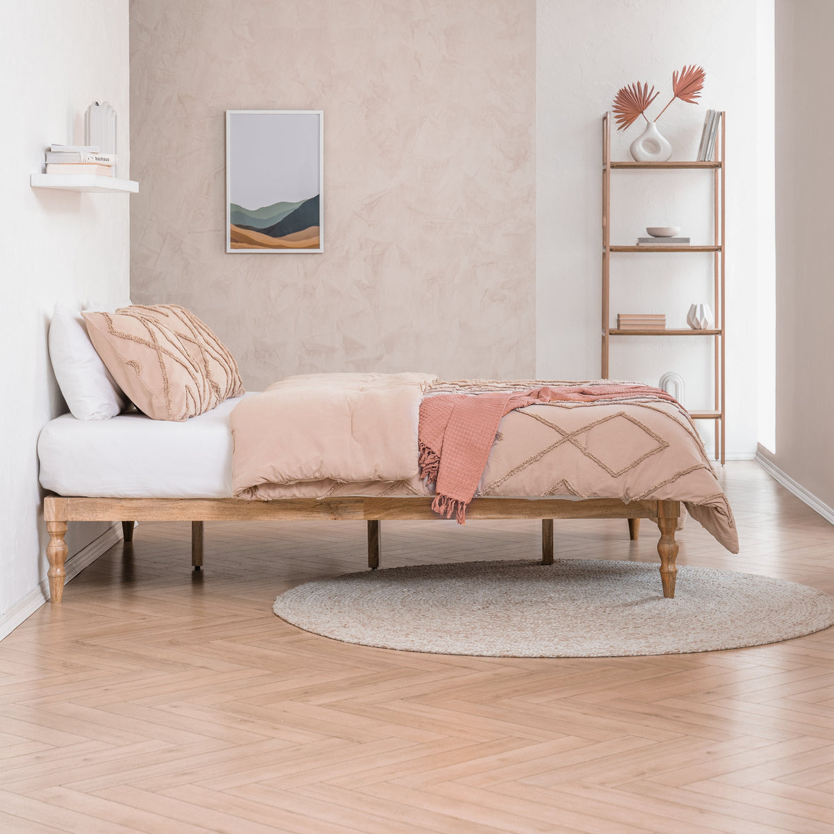 Rhonda Platform Bed - Natural