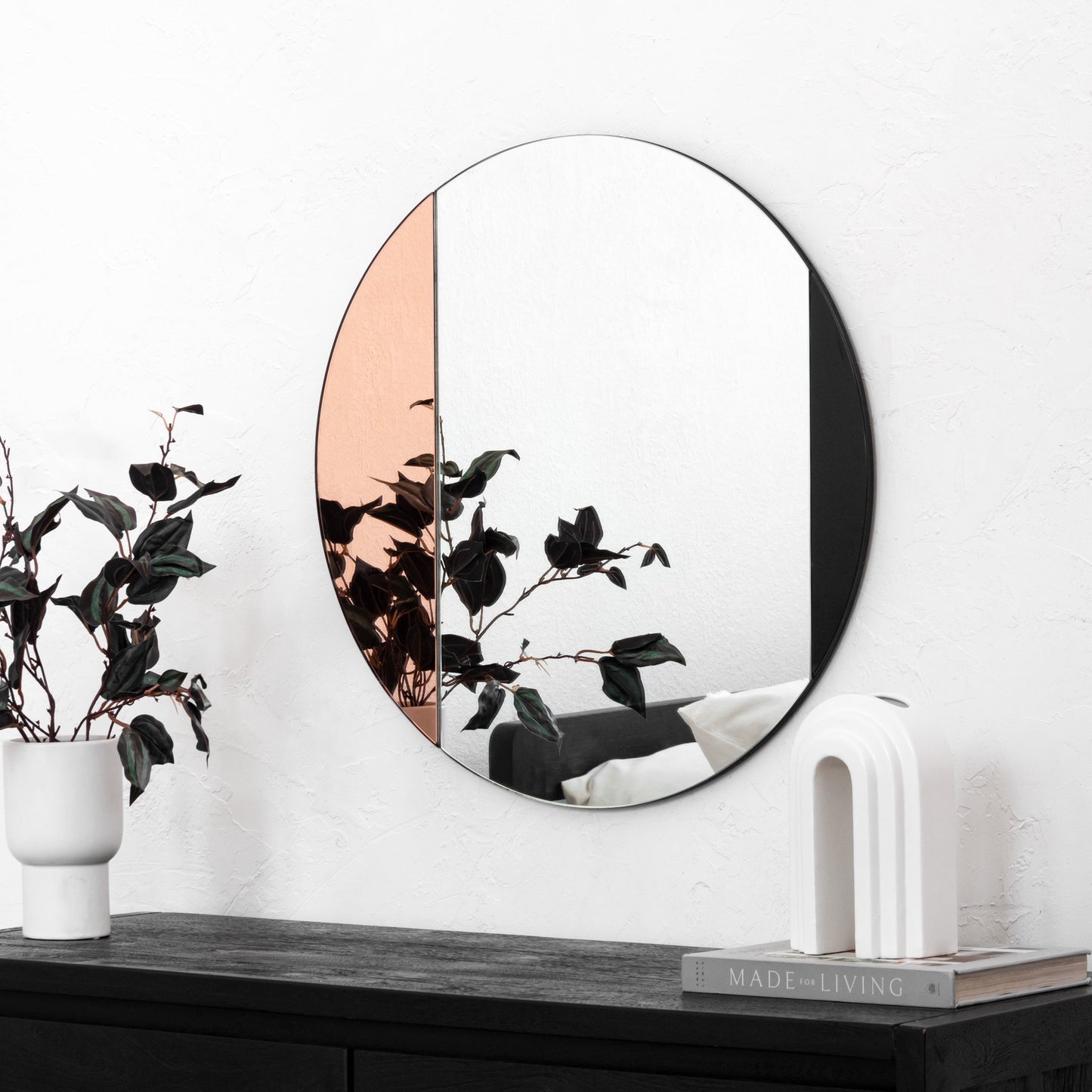 black, rose gold