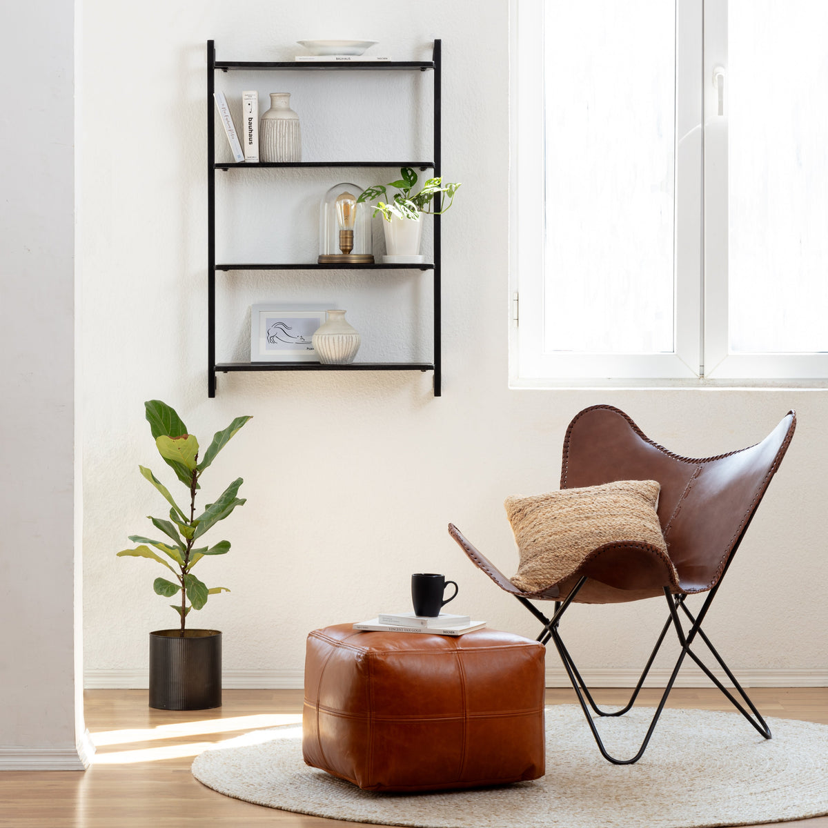 Phantom Wall Mounted Shelf - Black
