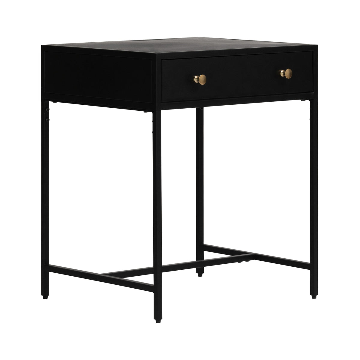 Brockwell Nightstand - 1 Drawer - Black