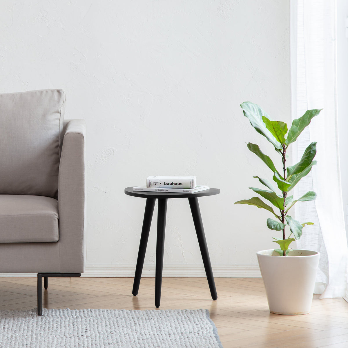 Tora End Table - Small - Black