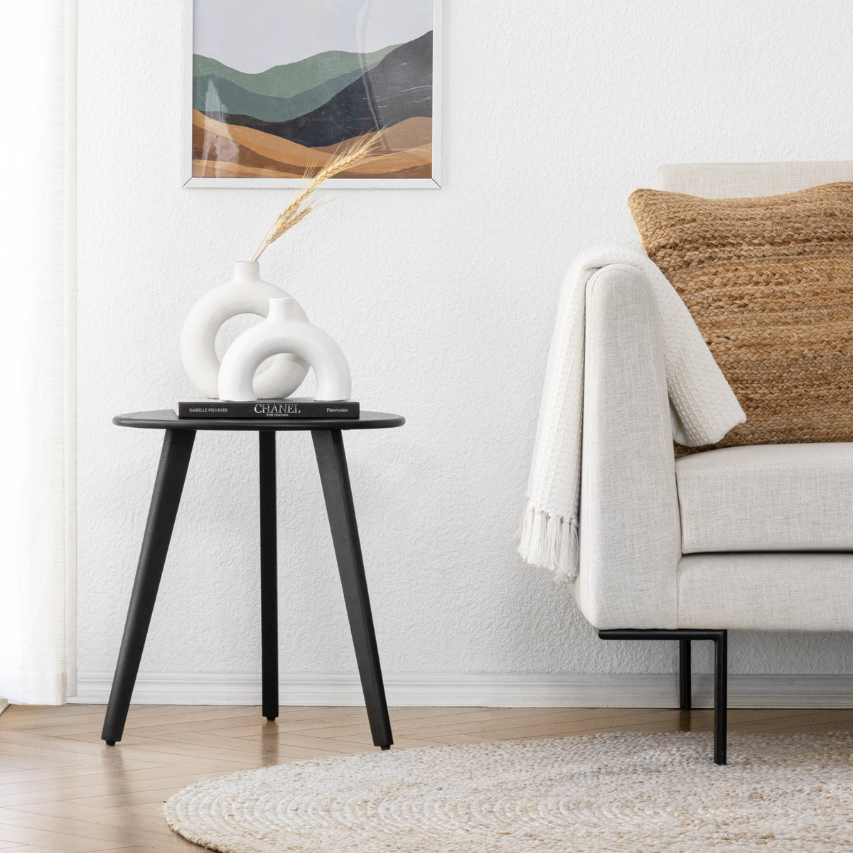 Armstrong End Table - Large - Black